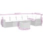 vidaXL Set de sofás de jardín 7 piezas con cojines ratán PE gris vidaXL Set de sofás de jardín 7 piezas con cojines ratán PE gris