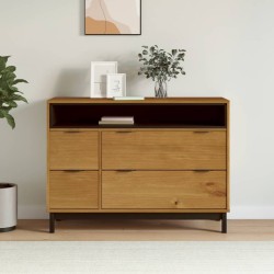 vidaXL Cómoda FLAM madera maciza de pino 110x40x80 cm