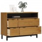 vidaXL Cómoda FLAM madera maciza de pino 110x40x80 cm