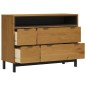 vidaXL Cómoda FLAM madera maciza de pino 110x40x80 cm