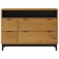 vidaXL Cómoda FLAM madera maciza de pino 110x40x80 cm