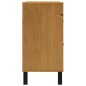 vidaXL Cómoda FLAM madera maciza de pino 110x40x80 cm