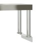 vidaXL Mesa de trabajo para cocina con estante acero inox 110x55x120cm vidaXL Mesa de trabajo para cocina con estante acero inox 110x55x120cm