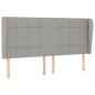 vidaXL Cama box spring con colchón tela gris claro 180x200 cm