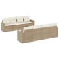 vidaXL Set de sofás de jardín 9 pzas con cojines ratán sintético beige vidaXL Set de sofás de jardín 9 pzas con cojines ratán sintético beige