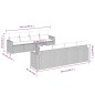 vidaXL Set de sofás de jardín 9 pzas con cojines ratán sintético beige vidaXL Set de sofás de jardín 9 pzas con cojines ratán sintético beige