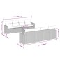 vidaXL Set de muebles de jardín 9 pzas y cojines ratán sintético gris vidaXL Set de muebles de jardín 9 pzas y cojines ratán sintético gris