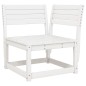 vidaXL Juego de muebles de jardín 4 pzas madera maciza de pino blanco vidaXL Juego de muebles de jardín 4 pzas madera maciza de pino blanco