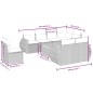 vidaXL Set de sofás de jardín 9 pzas con cojines ratán sintético beige vidaXL Set de sofás de jardín 9 pzas con cojines ratán sintético beige