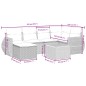 vidaXL Set de sofás de jardín 7 piezas con cojines ratán PE gris vidaXL Set de sofás de jardín 7 piezas con cojines ratán PE gris