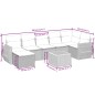 vidaXL Juego de sofás de jardín con cojines beige 8 pzas ratán PE vidaXL Juego de sofás de jardín con cojines beige 8 pzas ratán PE