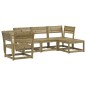 vidaXL Juego de sofás de jardín 5 piezas madera de pino impregnada vidaXL Juego de sofás de jardín 5 piezas madera de pino impregnada