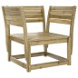 vidaXL Juego de sofás de jardín 5 piezas madera de pino impregnada vidaXL Juego de sofás de jardín 5 piezas madera de pino impregnada