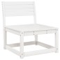 vidaXL Juego de sofás de jardín 5 piezas madera maciza de pino blanco vidaXL Juego de sofás de jardín 5 piezas madera maciza de pino blanco