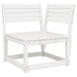 vidaXL Juego de sofás de jardín 5 piezas madera maciza de pino blanco vidaXL Juego de sofás de jardín 5 piezas madera maciza de pino blanco