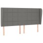 vidaXL Cama box spring con colchón tela gris oscuro 160x200 cm vidaXL Cama box spring con colchón tela gris oscuro 160x200 cm