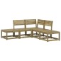 vidaXL Juego de sofás de jardín 5 piezas madera de pino impregnada vidaXL Juego de sofás de jardín 5 piezas madera de pino impregnada