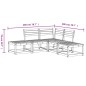 vidaXL Juego de sofás de jardín 5 piezas madera de pino impregnada vidaXL Juego de sofás de jardín 5 piezas madera de pino impregnada