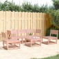 vidaXL Juego de sofás de jardín 5 pzas madera maciza de abeto Douglas vidaXL Juego de sofás de jardín 5 pzas madera maciza de abeto Douglas