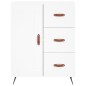 vidaXL Aparador alto madera contrachapada blanco 69,5x34x180 cm vidaXL Aparador alto madera contrachapada blanco 69,5x34x180 cm