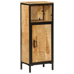 vidaXL Mueble de baño madera maciza de mango y hierro 40x27x90 cm