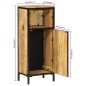 vidaXL Mueble de baño madera maciza de mango y hierro 40x27x90 cm vidaXL Mueble de baño madera maciza de mango y hierro 40x27x90 cm
