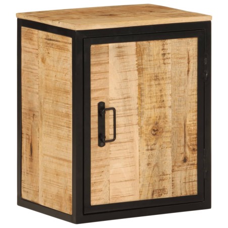 vidaXL Mueble de baño madera maciza de mango y hierro 40x30x50 cm
