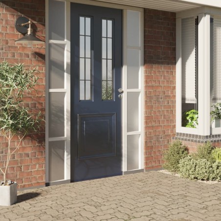 vidaXL Lámina de ventana esmerilada PVC blanco