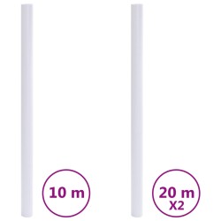 vidaXL Lámina de ventana esmerilada PVC blanco