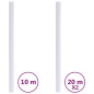 vidaXL Lámina de ventana esmerilada PVC blanco