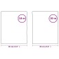 vidaXL Lámina de ventana esmerilada PVC blanco