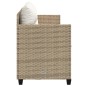 vidaXL Tumbona con cojines ratán sintético beige