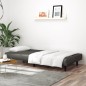 vidaXL Sofá cama de 2 plazas cuero sintético gris vidaXL Sofá cama de 2 plazas cuero sintético gris