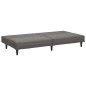 vidaXL Sofá cama de 2 plazas cuero sintético gris vidaXL Sofá cama de 2 plazas cuero sintético gris