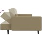 vidaXL Sofá cama de 2 plazas cuero sintético color capuchino