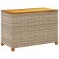 vidaXL Caja de almacenaje jardín madera acacia ratán beige 110x55x63cm vidaXL Caja de almacenaje jardín madera acacia ratán beige 110x55x63cm
