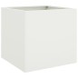 vidaXL Jardinera de acero laminado en frío blanco 42x40x39 cm