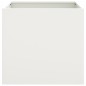 vidaXL Jardinera de acero laminado en frío blanco 42x40x39 cm