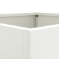 vidaXL Jardinera de acero laminado en frío blanco 42x40x39 cm