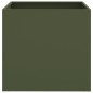 vidaXL Jardineras 2 uds acero laminado en frío verde oliva 42x40x39 cm vidaXL Jardineras 2 uds acero laminado en frío verde oliva 42x40x39 cm