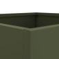 vidaXL Jardineras 2 uds acero laminado en frío verde oliva 42x40x39 cm vidaXL Jardineras 2 uds acero laminado en frío verde oliva 42x40x39 cm
