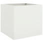 vidaXL Jardinera de acero laminado en frío blanco 49x47x46 cm vidaXL Jardinera de acero laminado en frío blanco 49x47x46 cm
