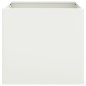vidaXL Jardinera de acero laminado en frío blanco 49x47x46 cm vidaXL Jardinera de acero laminado en frío blanco 49x47x46 cm