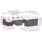 vidaXL Set de sofás de jardín 11 pzas y cojines ratán sintético negro vidaXL Set de sofás de jardín 11 pzas y cojines ratán sintético negro
