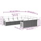 vidaXL Set de sofás de jardín 10 pzas con cojines ratán sintético gris vidaXL Set de sofás de jardín 10 pzas con cojines ratán sintético gris