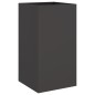 vidaXL Jardinera de acero laminado en frío negro 42x38x75 cm vidaXL Jardinera de acero laminado en frío negro 42x38x75 cm