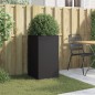 vidaXL Jardinera de acero laminado en frío negro 42x38x75 cm vidaXL Jardinera de acero laminado en frío negro 42x38x75 cm