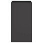 vidaXL Jardinera de acero laminado en frío negro 42x38x75 cm vidaXL Jardinera de acero laminado en frío negro 42x38x75 cm