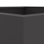 vidaXL Jardinera de acero laminado en frío negro 42x38x75 cm vidaXL Jardinera de acero laminado en frío negro 42x38x75 cm