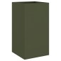 vidaXL Jardinera de acero laminado en frío verde oliva 42x38x75 cm vidaXL Jardinera de acero laminado en frío verde oliva 42x38x75 cm